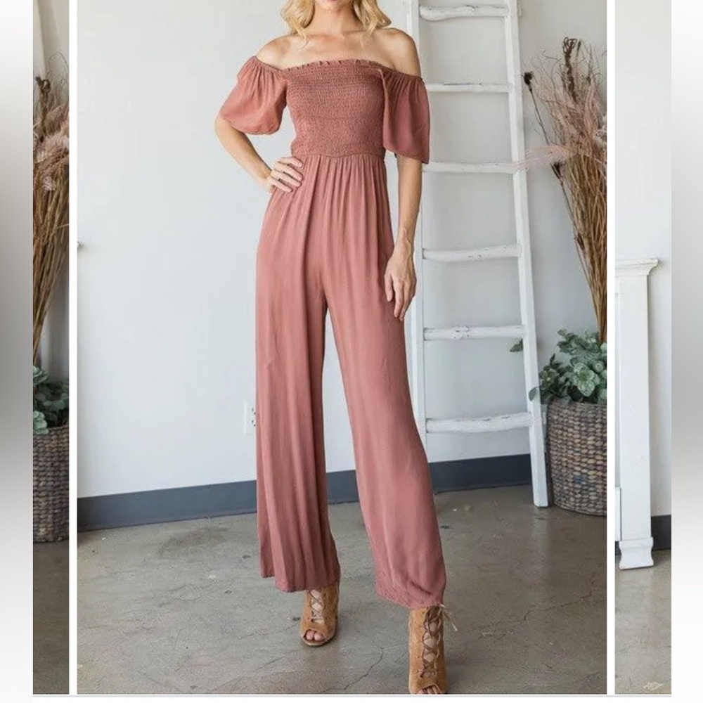Heyson Smocked Bodice Jumpsuit - Picture 4 of 9
